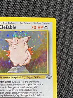 Clefable Jungle Card 1/64 Holo Unlimited Holo Rare Pokemon TCG LP/NM - Image 3