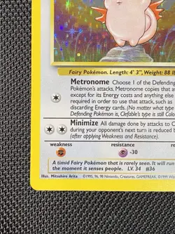 Clefable Jungle Card 1/64 Holo Unlimited Holo Rare Pokemon TCG LP/NM - Image 5
