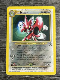 Scizor 33 WOTC Black Star Promo Pokemon Card - Image 1