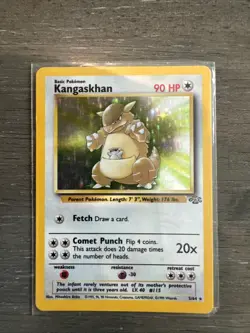 Pokemon TCG Kangaskhan Jungle Holo Rare Card 5/64 Vintage - Image 1