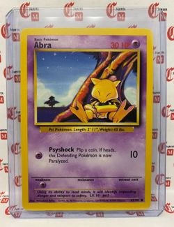 Abra - Pokemon Card - Unlimited Base Set 1999 - 43/102 - WOTC - TCG - NM-LP - Image 1