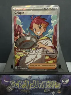 Pokemon Card Crispin 164/142 Stellar Crown Full Art Trainer Near Mint - Image 1