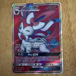 Pokemon Sylveon GX Guardians Rising Full Art SM Holo Card 140/145 Ultra Rare 17 - Image 1
