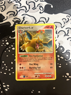 Pokemon TCG Charizard LV.60 Platinum Arceus Holo Rare Card 1/99 LP - Image 1