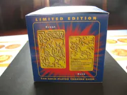 1999 POKEMON BURGER KING CHARIZARD 23K GOLD PLATED CARD UNOPENED SEALED IN BOX - Image 5