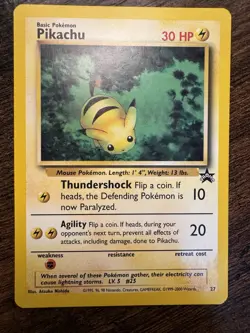 Pokemon TCG Black Star Promo Pikachu Card 27/53 WOTC 2000 LP - Image 1