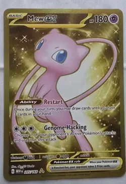 Pokemon Card Mew EX 205/165 Gold Hyper Rare Scarlet & Violet 151 Near Mint - Image 1
