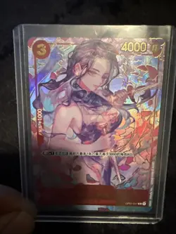 One Piece Chinese Card Game Exclusive 1st Anniversary Robin OP01-017 R Alt Art - Image 4