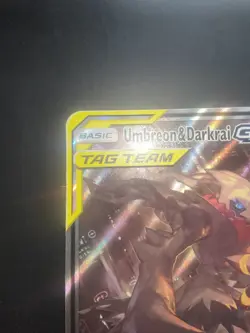 Pokemon Jumbo Oversized Umbreon & Darkrai GX Tag Team Promo Card SM241 - Image 3