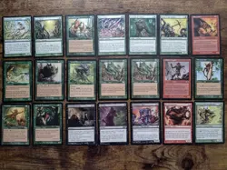 MTG Vintage Card lot of 49 Common 90s-2000s-Green,Blue,Black,Red-Good Condition - Image 1
