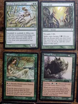 MTG Vintage Card lot of 49 Common 90s-2000s-Green,Blue,Black,Red-Good Condition - Image 2