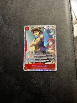 One Piece Card Game Monkey D. Luffy x2 OP14-013 ALT ART AND SR x2 - Image 3