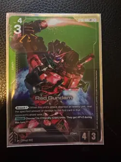 Red Gundam - ST06-005 LR+ Alt Art Gundam TCG Card Game Clan Unity English - Image 1