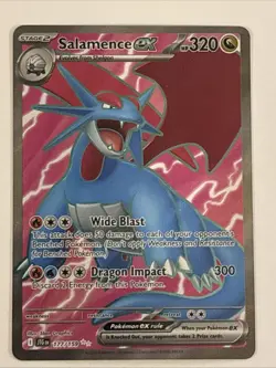 Pokemon TCG Journey Together Salamence EX 177/159 Holo Ultra Rare NM Card - Image 1