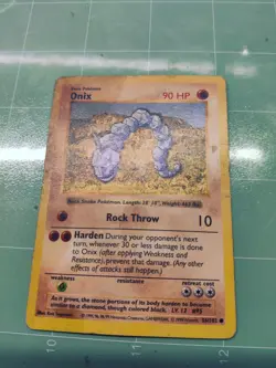 Onix - 56/102 - Shadowless Base Set - Pokemon Card - LP - Image 1