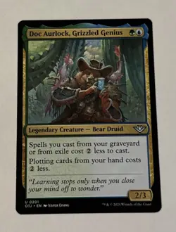 MTG Doc Aurlock, Grizzled Genius - Outlaws Of Thunder Junction LP - Image 1