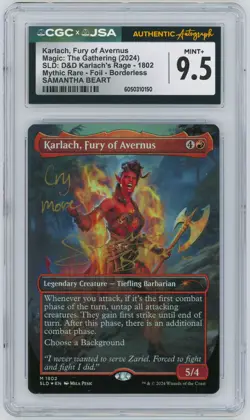 MTG Secret Lair CGC 9.5 Karlach, Fury of Avernus - Samantha Beart Auto - Image 1
