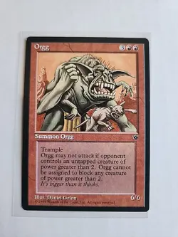 Orgg - Fallen Empires - MTG Magic - Rare - Red Creature - Image 1