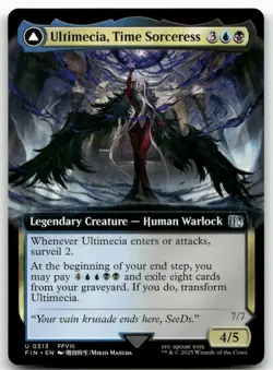 Ultimecia, Time Sorceress (Extended Art) #513 MTG Final Fantasy FIN NM X1 - Image 1