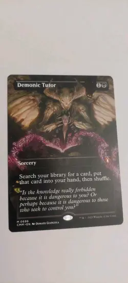 Demonic Tutor (Borderless) Commander Masters Regular - Image 1