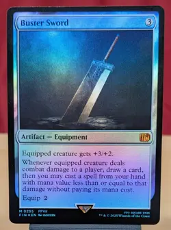 Buster Sword #0255 - Final Fantasy Regular- Foil NM - Image 1