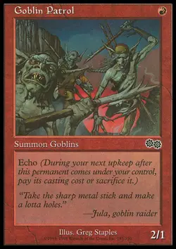 Goblin Patrol x4 4x Urza's Saga NM MTG - Image 1
