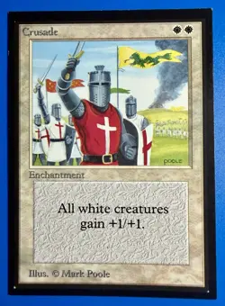 1 BANNED MTG Magic The Gathering Crusades | Collectors’ Edition CED | 1993 | NM - Image 1