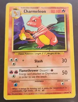 Charmeleon [HP] - Pokemon TCG Base Set 24/102 [Uncommon] - Image 1