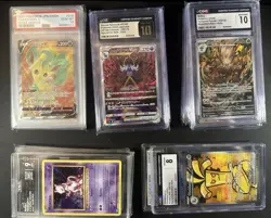 15 Pokemon Graded Slab Lot | PSA CGC AGS TAG Leafeon Mewtwo - Image 1