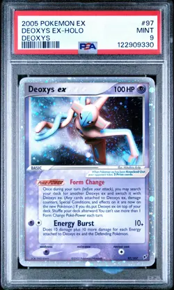 2005 POKEMON EX DEOXYS #97 DEOXYS EX-HOLO PSA 9 - Image 1