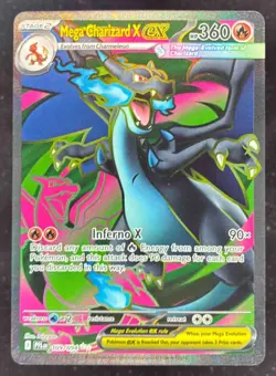 2025 Pokemon Phantasmal Flames - PFL EN #109/094 Mega Charizard X ex Ultra Rare - Image 1