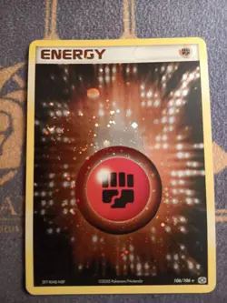1x Fighting Energy 106/106 Pokemon EX Emerald Holo Played - Image 1