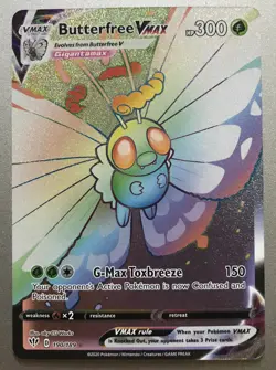 Pokemon TCG Butterfree Vmax 190/189 Darkness Ablaze Set - Image 1