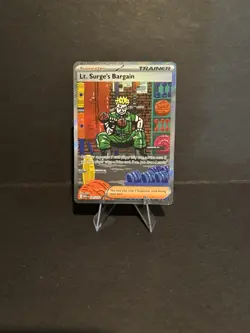 Lt. Surge's Bargain 185/132 Special Illustration Rare Pokemon Mega Evolution NM - Image 1