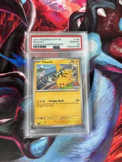Pokemon Pikachu 2024 World Championships Black Star Promo 190 PSA 10 Gem Mint - Image 3