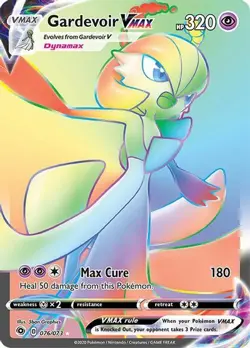 Gardevoir VMAX #76 Champion's Path - Rainbow Secret Rare Pokemon - Near Mint NM - Image 1