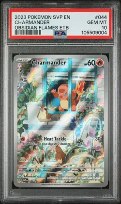 2023 POKEMON SVP EN-SV BLACK STAR PROMO #044 CHARMANDER PSA 10 USA MINT - Image 1