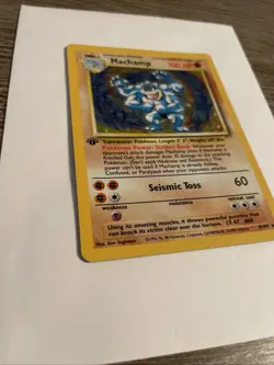 Pokemon TCG Machamp Holo Rare 1st Edition Base Set 8/102 - Image 2
