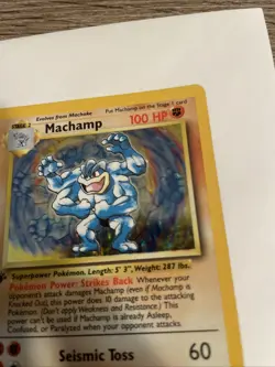 Pokemon TCG Machamp Holo Rare 1st Edition Base Set 8/102 - Image 5