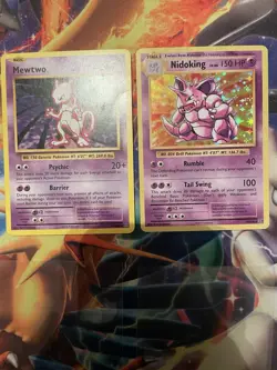 Pokemon TCG: Nidoking #45/108 XY Evolutions Holo Rare Mewtwo Regular Rare LP - Image 3