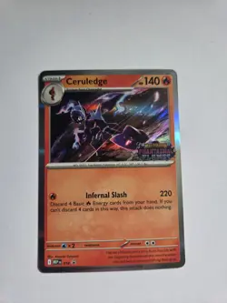 Ceruledge 014 MEP Promo Stamped Phantasmal Flames Prerelease Pokemon TCG NM - Image 1