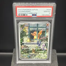 Pokemon Charmander Obsidian Flames ETB Promo SVP EN 044 PSA 10 Gem Mint - Image 1