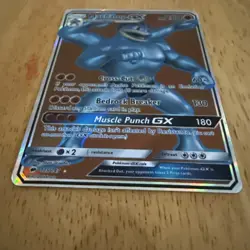 Pokemon TCG Machamp GX Burning Shadows 135/147 Holo Full Art Ultra Rare 2017 - Image 3