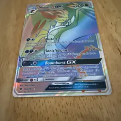 Pokemon TCG SM Burning Shadows Noivern GX 160/147 Full Art Rainbow Holo 2017 - Image 2