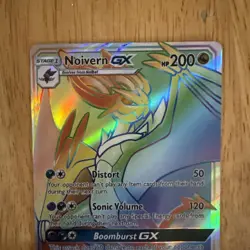 Pokemon TCG SM Burning Shadows Noivern GX 160/147 Full Art Rainbow Holo 2017 - Image 3