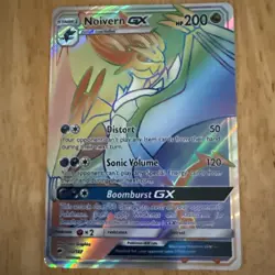 Pokemon TCG SM Burning Shadows Noivern GX 160/147 Full Art Rainbow Holo 2017 - Image 4