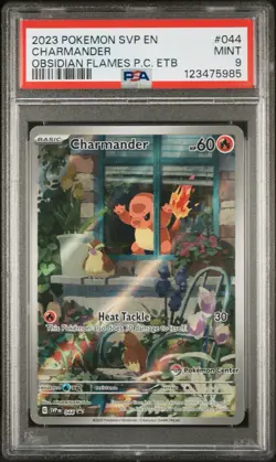 PSA 9 Charmander Pokemon Center Obsidian Flames Etb Promo #44 - Image 1