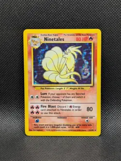Ninetales Holo Rare 12/102 Pokemon TCG Base Set Unlimited - Image 1