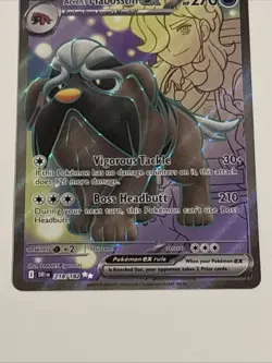Pokemon TCG Arven's Mabosstiff EX 218/182 Sv10: Destined Rivals Ultra Rare - Image 3