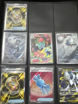 Pokemon Illustration Rare Lot Of 7 Mega Evolutions Steelix Ivysaur Snover Absol - Image 1